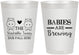 Personalized Baby Shower 8 oz Frosted Cups - Twins Baby Hippos | 90069