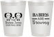 Personalized Baby Shower 8 oz Frosted Cups - Twins Baby Elephant | 90071