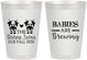 Personalized Baby Shower 8 oz Frosted Cups - Twins Baby Cows | 90072