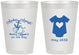 Personalized Baby Shower 8 oz Frosted Cups - Nautical Anchors Aweigh | 90083