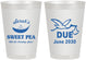 Personalized Baby Shower 8 oz Frosted Cups - Sweat Pea Stork | 90084