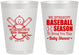 Personalized Baby Shower 8 oz Frosted Cups - Baseball | 90090
