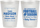 Personalized Baby Shower 8 oz Frosted Cups - Football | 90091