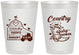 Personalized Baby Shower 8 oz Frosted Cups - Farm Tractor Country | 90102