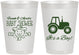 Personalized Baby Shower 8 oz Frosted Cups - Tractor | 90109