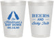 Personalized Baby Shower 8 oz Frosted Cups - Beers And Baby Talk | 90117