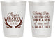 Personalized Baby Shower 8 oz Frosted Cups - Bass Deer | 90120