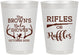 Personalized Baby Shower 8 oz Frosted Cups - Rifles Or Ruffles | 90122