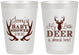 Personalized Baby Shower 8 oz Frosted Cups - My Little Deer | 90124
