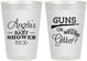 Personalized Baby Shower 8 oz Frosted Cups - Guns Or Glitter | 90130