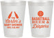 Personalized Baby Shower 8 oz Frosted Cups - Basketball Beer Diapers | 90133