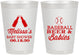 Personalized Baby Shower 8 oz Frosted Cups - Baseball Beer Diapers | 90149