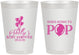 Personalized Baby Shower 8 oz Frosted Cups - Shes Going To Pop | 90157