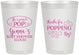 Personalized Baby Shower 8 oz Frosted Cups - Popping By | 90158