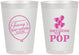Personalized Baby Shower 8 oz Frosted Cups - Shes Going To Pop | 90160
