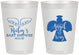 Personalized Baby Shower 8 oz Frosted Cups - Angel On The Way | 90165