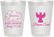 Personalized Baby Shower 8 oz Frosted Cups - Heaven Sent | 90166