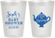 Personalized Baby Shower 8 oz Frosted Cups - Baby Is Brewing | 90172
