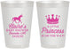 Personalized Baby Shower 8 oz Frosted Cups - Little Princess | 90174