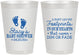 Personalized Baby Shower 8 oz Frosted Cups - Footprints | 90176