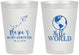 Personalized Baby Shower 8 oz Frosted Cups - Hello World | 90185