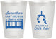 Personalized Baby Shower 8 oz Frosted Cups - Party At Our Crib | 90187