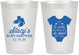 Personalized Baby Shower 8 oz Frosted Cups - Loved By All | 90188