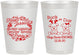 Personalized Baby Shower 8 oz Frosted Cups - Christmas Gender Reveal | 90193