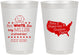 Personalized Baby Shower 8 oz Frosted Cups - Red White Blue | 90197
