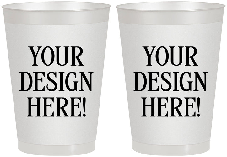 8 oz Frosted Cups - Design Your Own