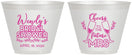 Custom Bridal Shower 9 oz Wine Frosted Cups - Future Mrs | 100011
