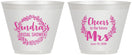 Custom Bridal Shower 9 oz Wine Frosted Cups - Future Mrs | 100015