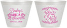 Custom Bridal Shower 9 oz Wine Frosted Cups - Cheers To The Bride | 100019