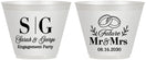 Custom Engagement 9 oz Wine Frosted Cups - Future Mr And Mrs | 10002