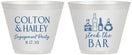 Custom Engagement 9 oz Wine Frosted Cups - Stock The Bar | 10005