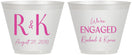 Custom Engagement 9 oz Wine Frosted Cups - We Are Engaged | 10011