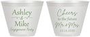 Custom Engagement 9 oz Wine Frosted Cups - Future Mr And Mrs | 10014