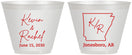 Custom Wedding 9 oz Wine Frosted Cups - Arkansas | 103