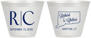 Custom Wedding 9 oz Wine Frosted Cups - Connecticut | 106