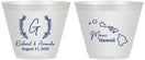 Custom Wedding 9 oz Wine Frosted Cups - Hawaii | 110
