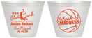 Custom Bar Mitzvah 9 oz Wine Frosted Cups - 13th Birthday Basketball | 110000