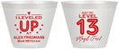 Custom Bar Mitzvah 9 oz Wine Frosted Cups - 13th Birthday Video Game | 110014
