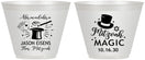 Custom Bar Mitzvah 9 oz Wine Frosted Cups - 13th Birthday Magic | 110015