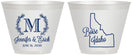 Custom Wedding 9 oz Wine Frosted Cups - Idaho | 111