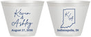 Custom Wedding 9 oz Wine Frosted Cups - Indiana | 113