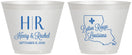 Custom Wedding 9 oz Wine Frosted Cups - Louisiana | 117