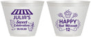 Custom Bat Mitzvah 9 oz Wine Frosted Cups - 12th Birthday Cupcake | 120010