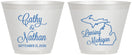 Custom Wedding 9 oz Wine Frosted Cups - Michigan | 121