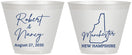 Custom Wedding 9 oz Wine Frosted Cups - New Hampshire | 128