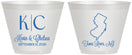Custom Wedding 9 oz Wine Frosted Cups - New Jersey | 129